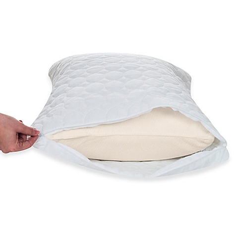 Protège-oreiller standard anti-acariens en coton