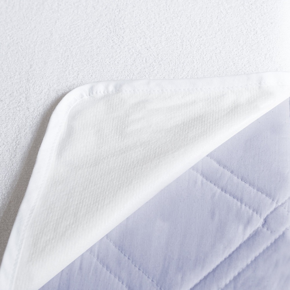  Couvre-matelas imperméable Terry Townel Vente chaude 100% tissu tricoté en polyester laminé avec un protège-matelas imperméable en TPU